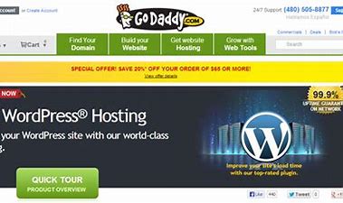 GoDaddy- wordpress hosting price comparison