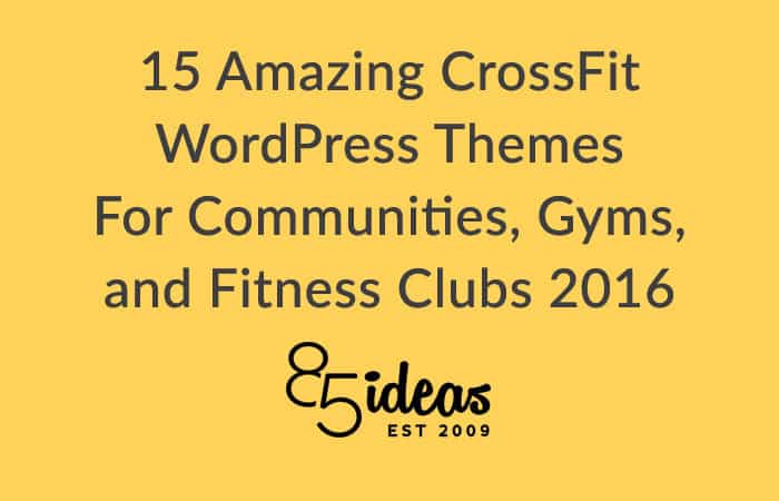 Amazing crossfit, gym wordpress themes