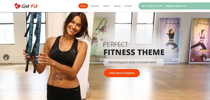 GetFit - Gym Fitness Multipurpose Crossfit WordPress Themes