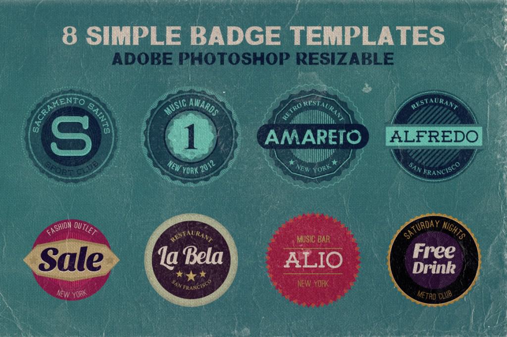 8 Simple Badge Templates