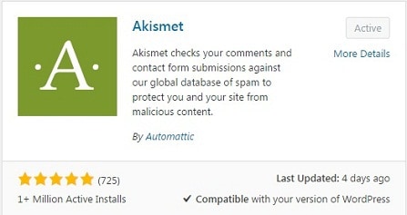 Akismet-Wordpress-Plugin