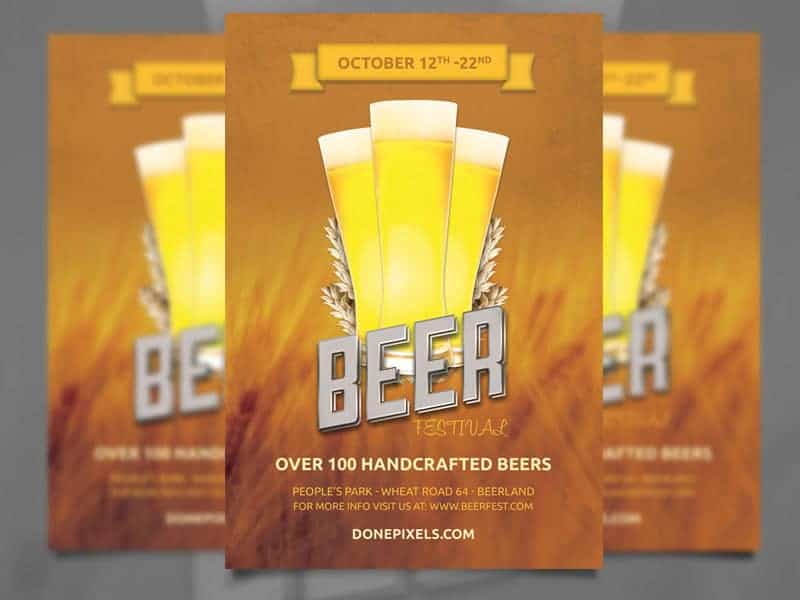 Beer Festival free flyer template