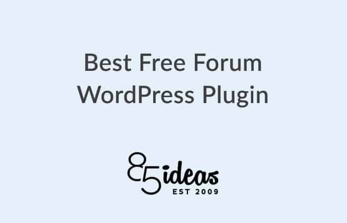 Forum wordpress plugin.