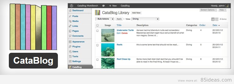CataBlog WordPress Plugin