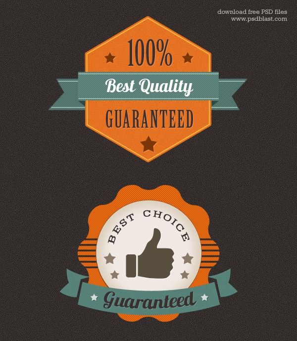 Colorful Premium Quality Web Badge