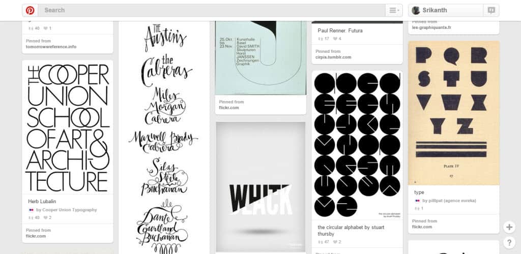 David Hellmann Typography Pinterest Board
