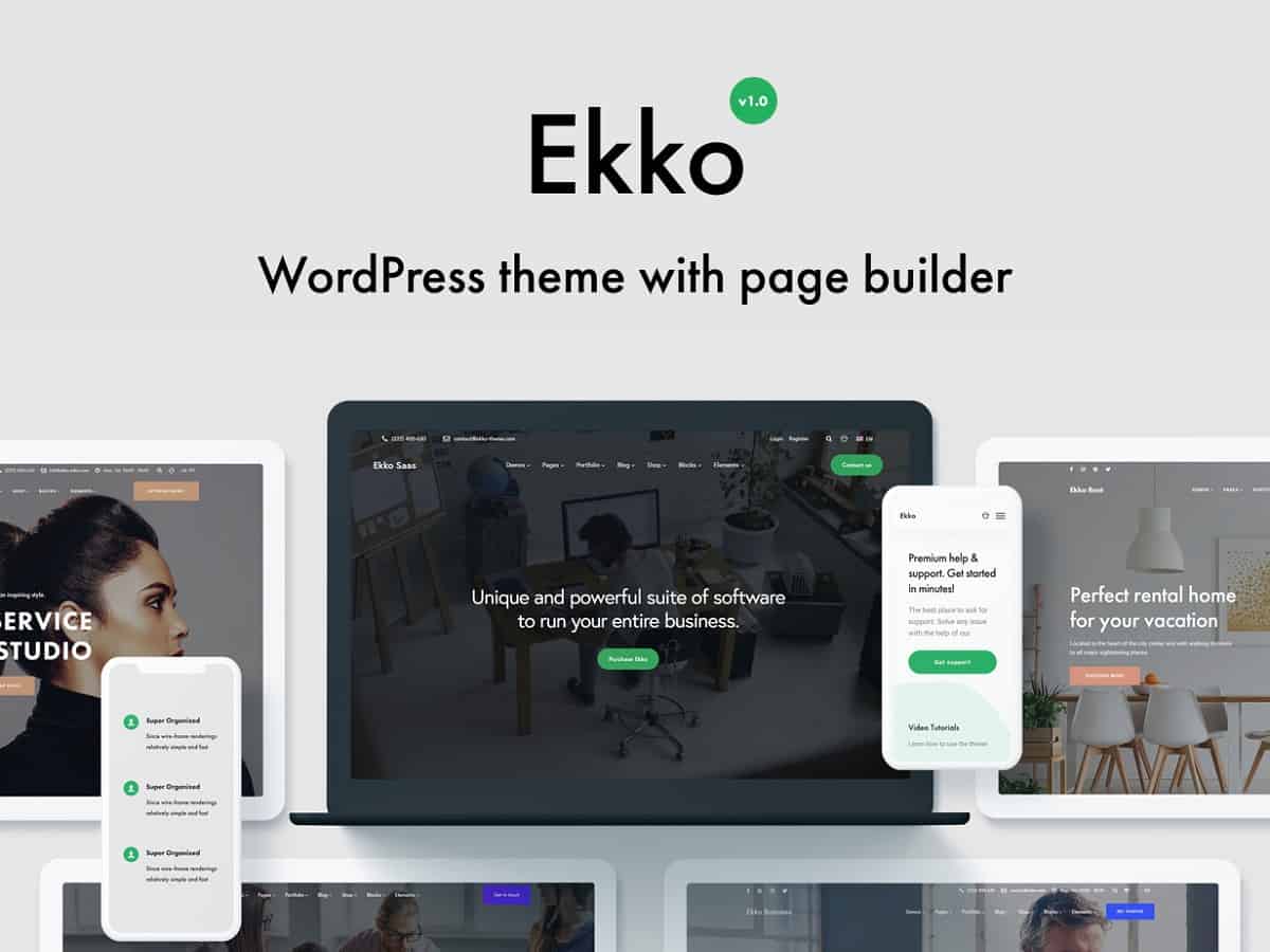 ekko wordpress customized theme