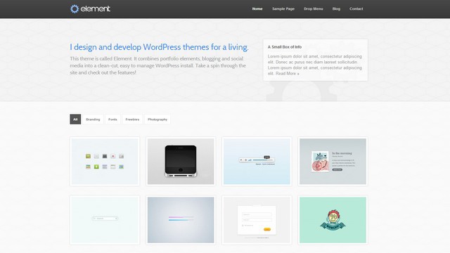 Element Portfolio WordPress Theme
