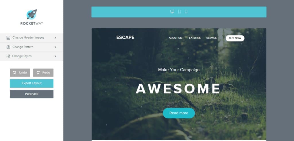 Escape email template