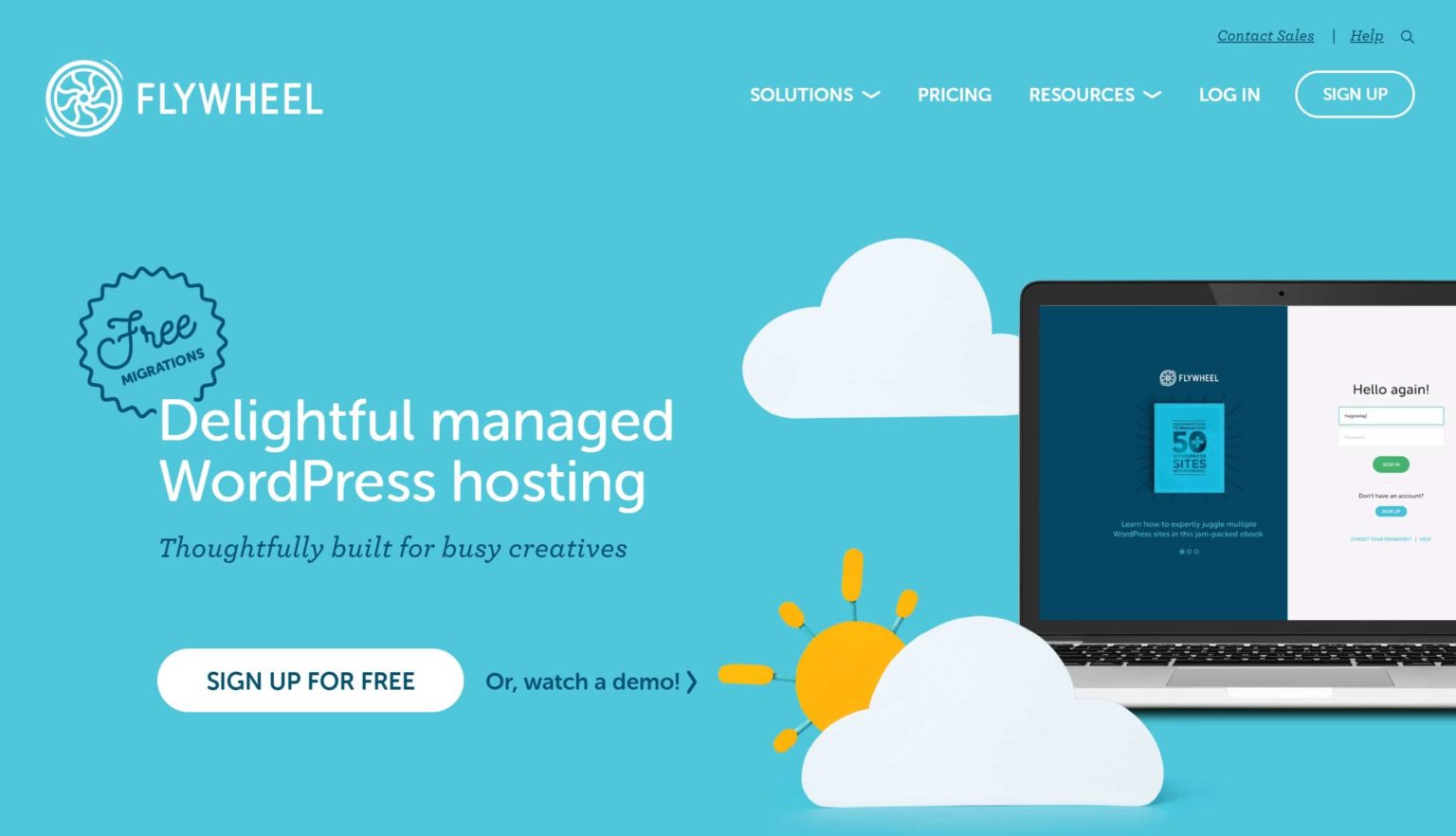 flywheel is one of the fastest managed hosting for WordPress sites
