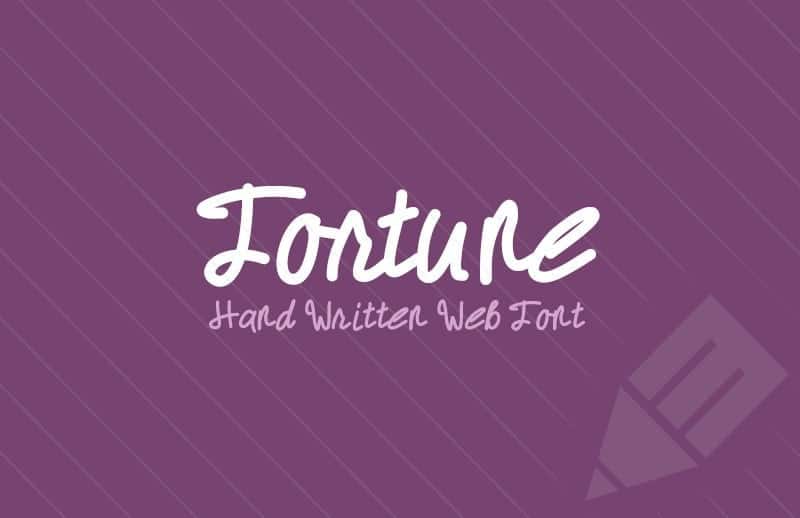 Fortune Hand Written Web Font