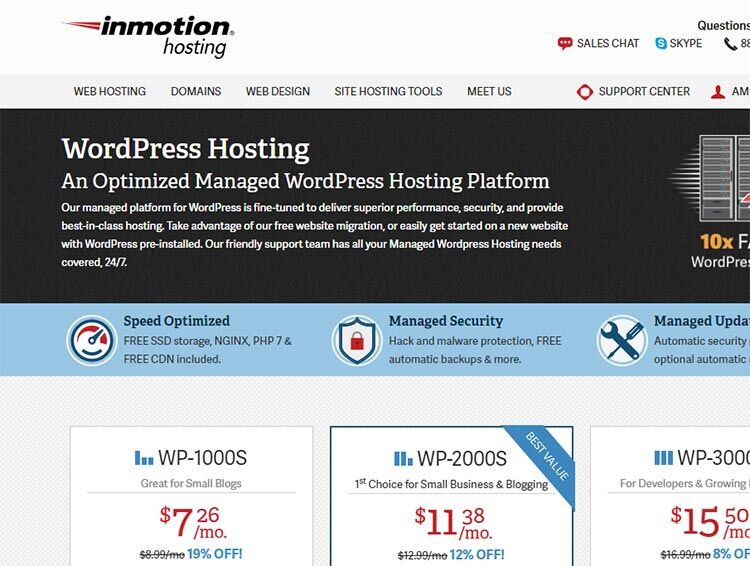top hosting companies for WordPress