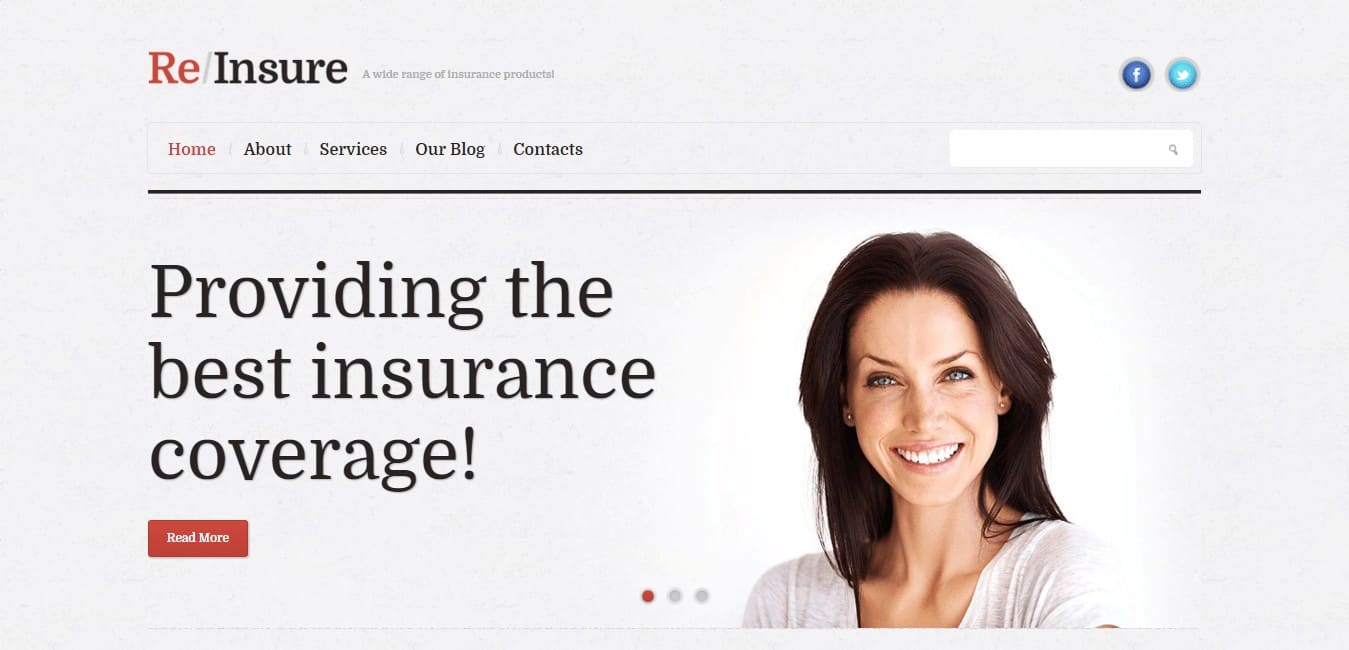Insurance Theme by Templatemonster