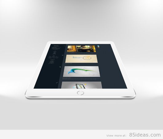 iPad Air 2 Mockup flat