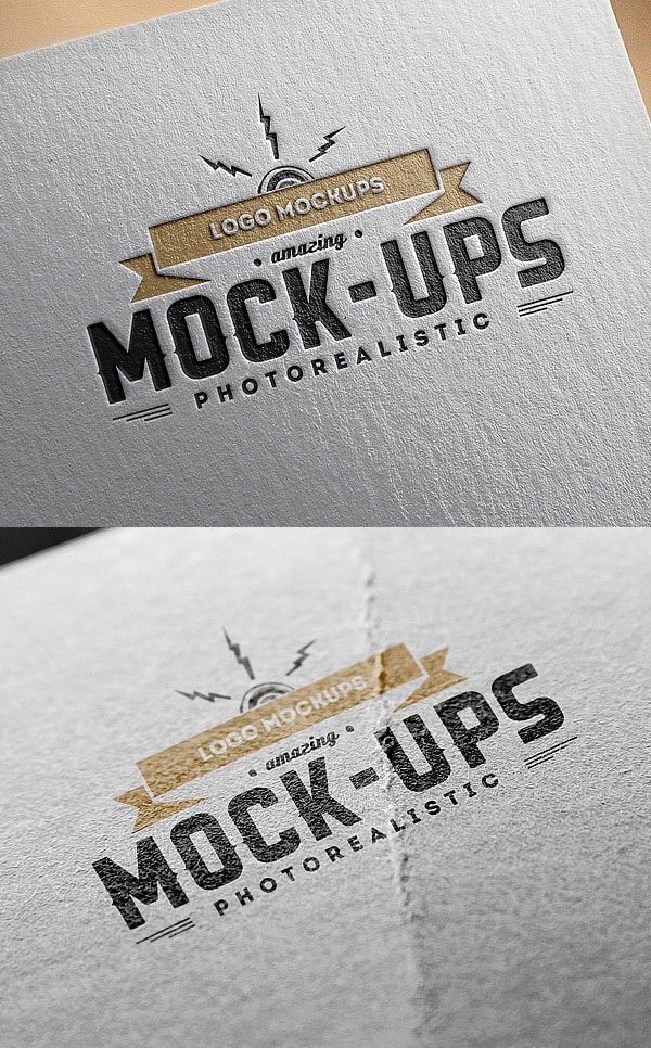 Logo MockUp Paper Edition
