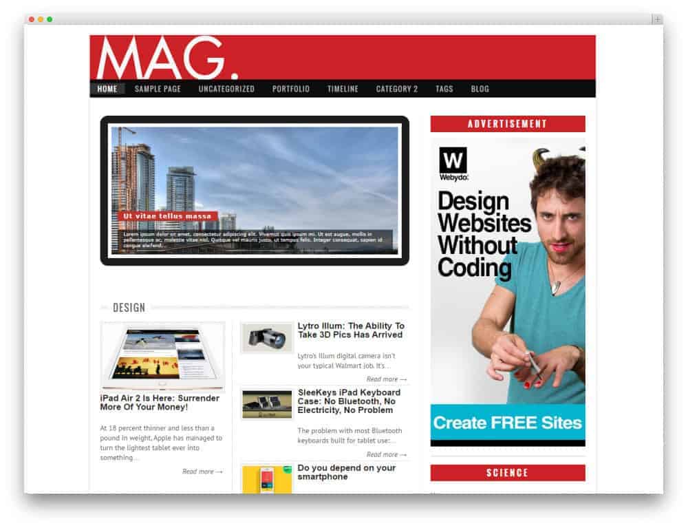 Mag WordPress Theme