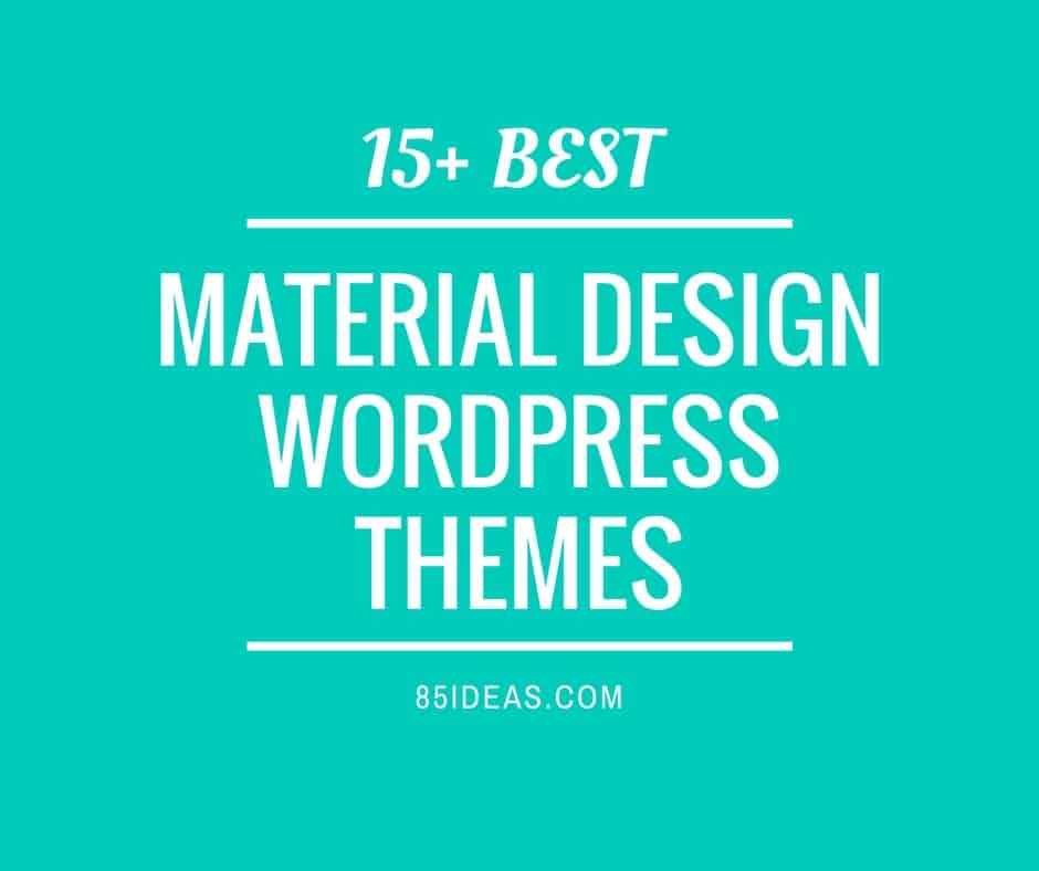 Material Design WordPress Theme