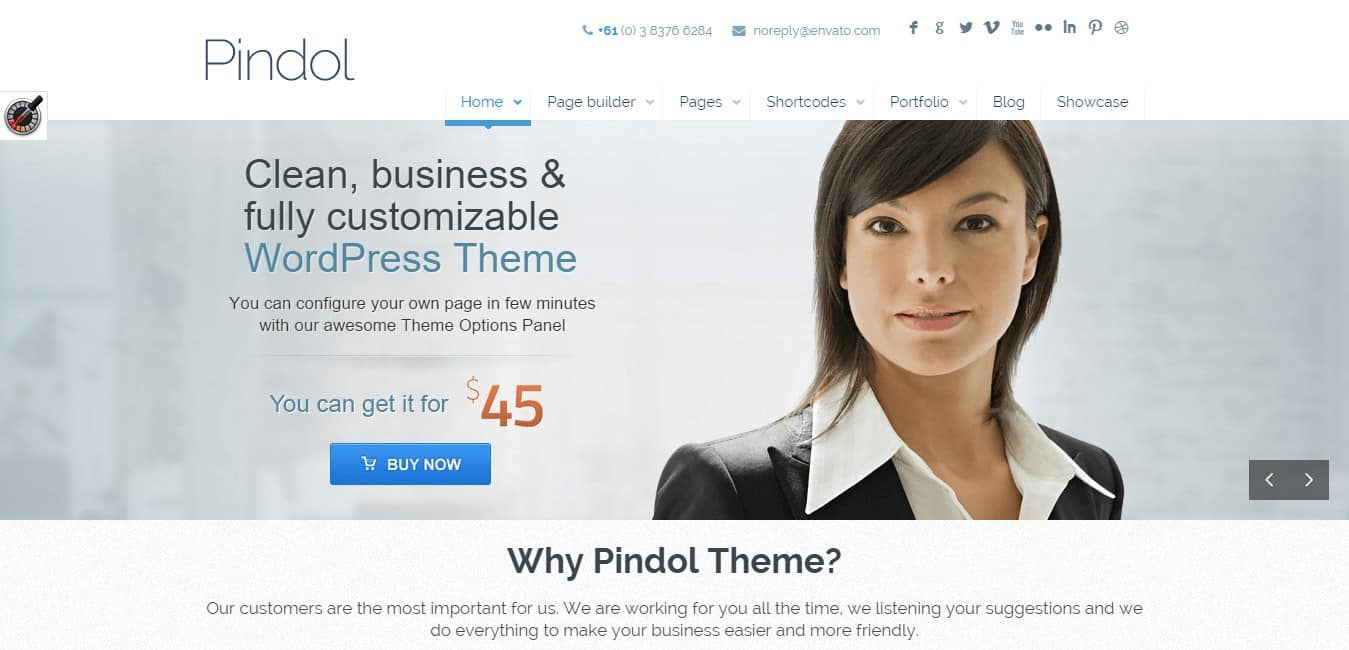 Pindol Insurance WordPress Theme