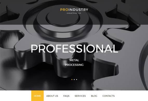 proindustry-wordpress-responsive-theme-front