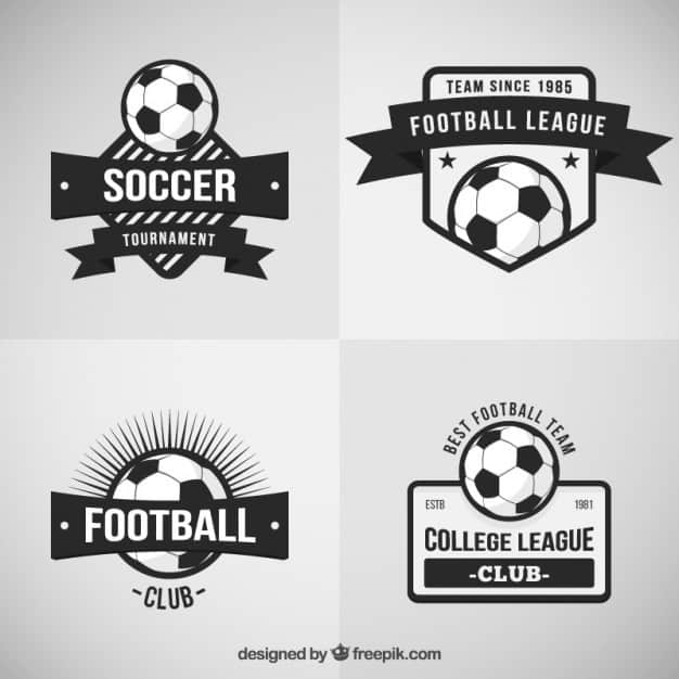 Retro football badges