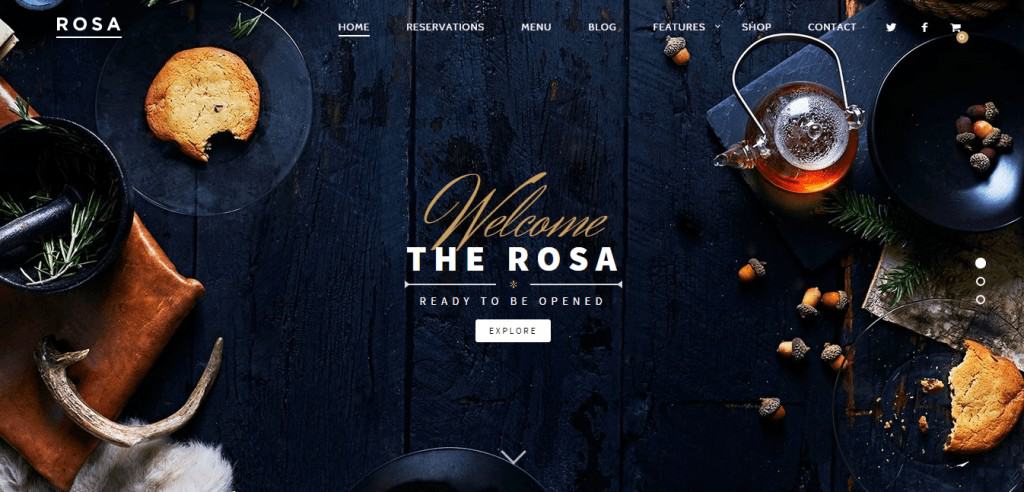 ROSA Restaurant WordPress Theme