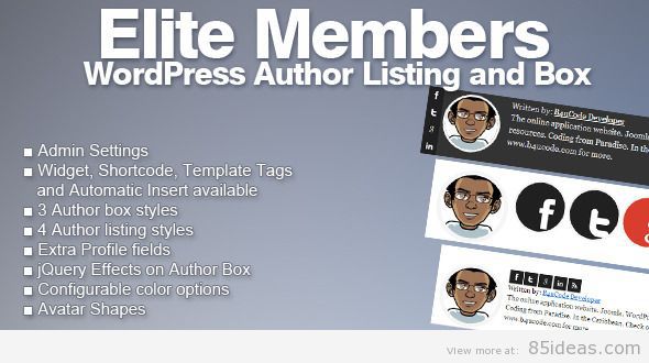 WordPress Author Listing and Box
