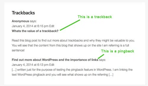 about Trackbacks and Pingbacks of WordPress1