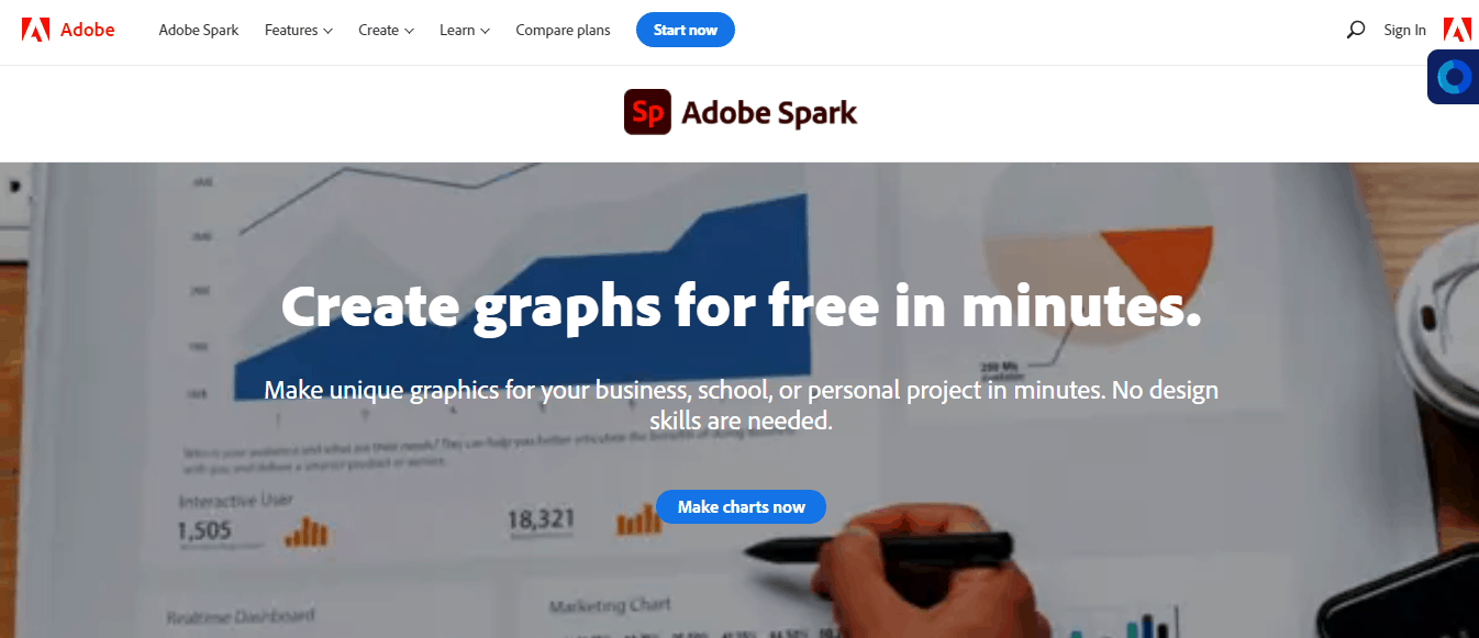 Adobe Spark Graph Maker