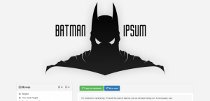 Batman Ipsum