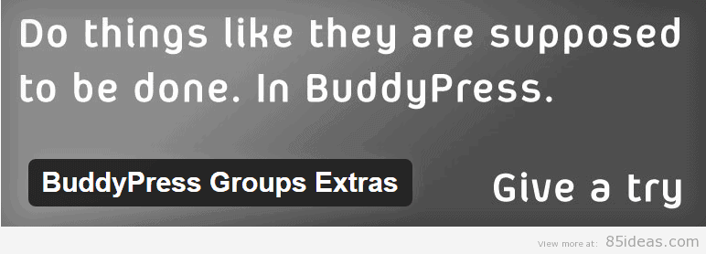 BuddyPress Groups Extras Plugin