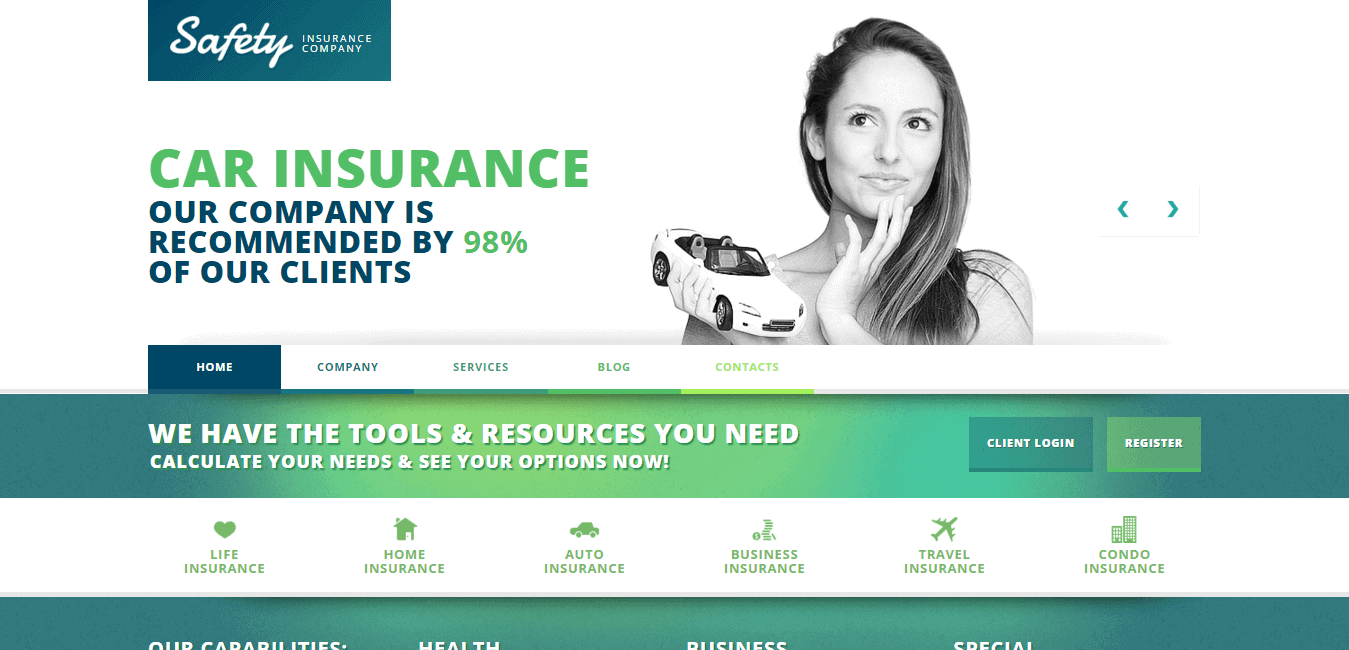 Car insurance company Template