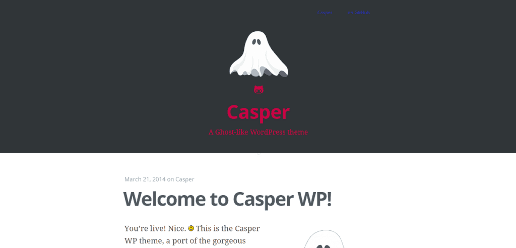 Casper theme
