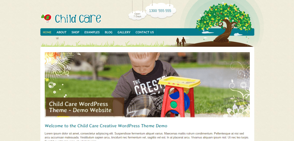 Child Care WordPress Theme