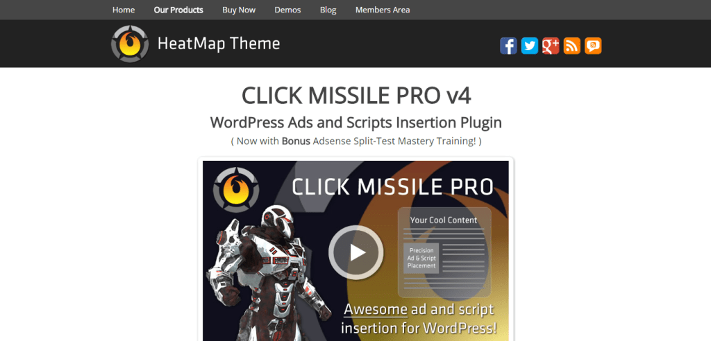 Click Missile Ads Plugin