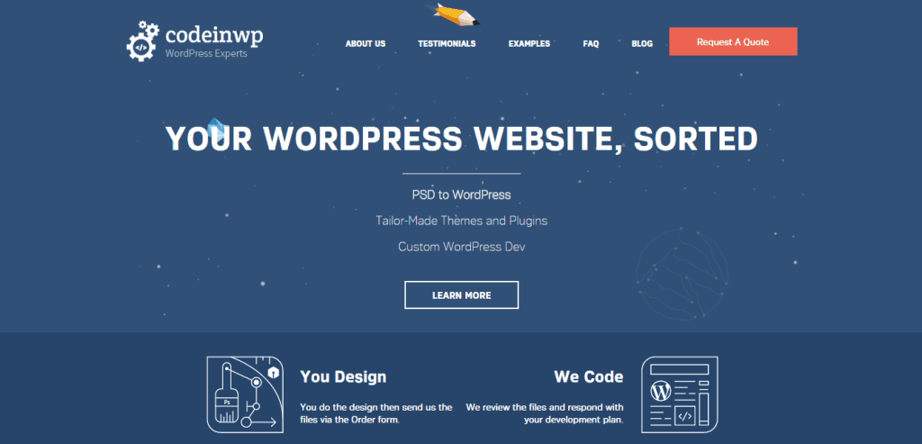 CodeinWP PSD to WordPress