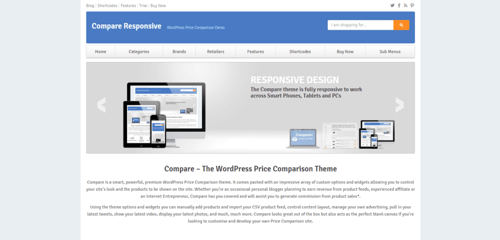Compare WordPress Theme