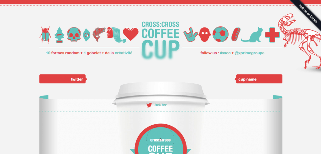 Cross Cross Coffee Cup design