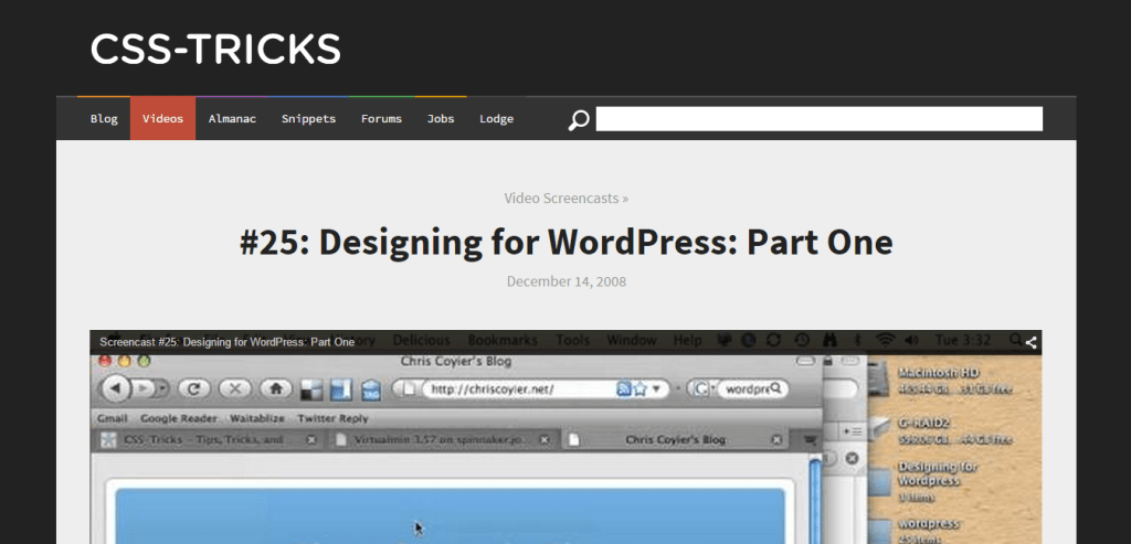 Designing for WordPress CSS Tricks