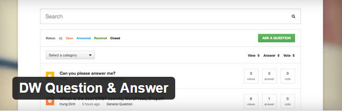 DW Question Answer WordPress Plugin