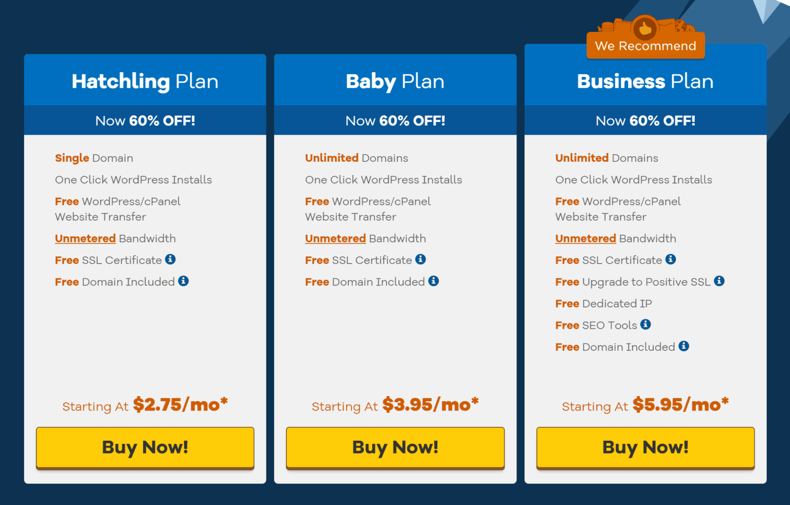 HostGator-web hosting pricing
