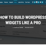 How To Build WordPress Widgets Like A Pro