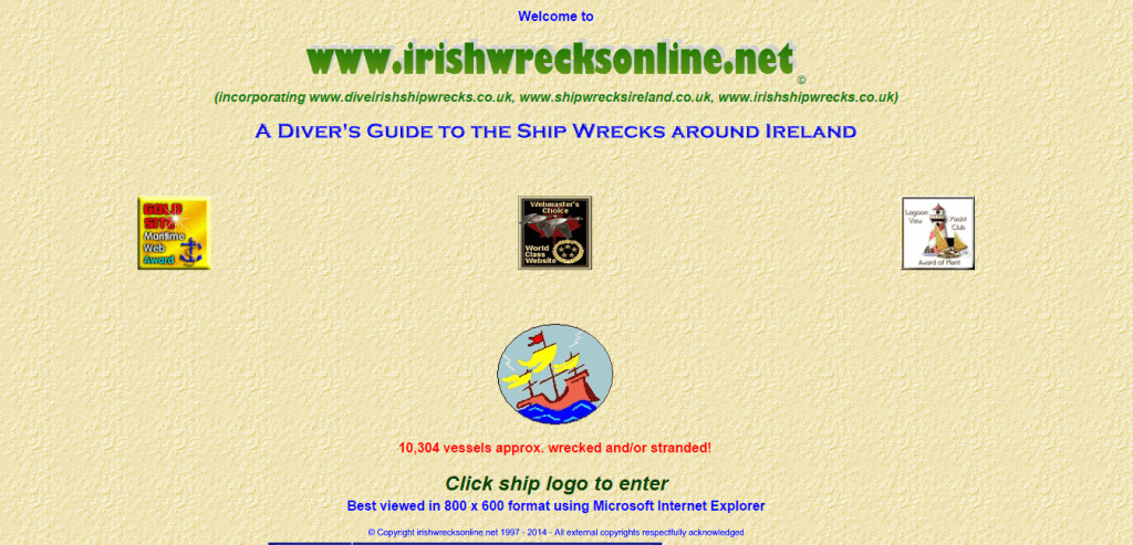 Irish bad webdesign