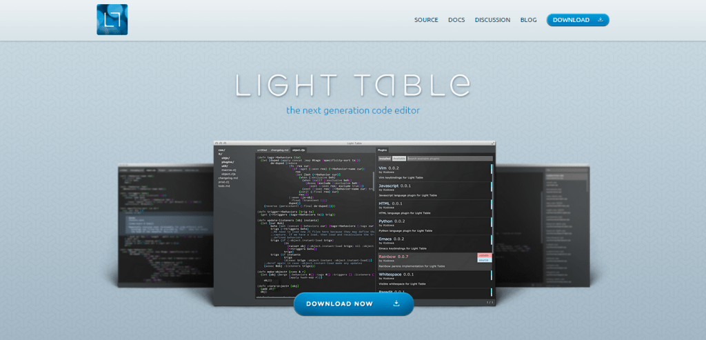 Light Table Code Editor