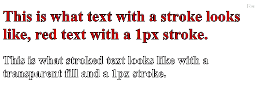 Outline Text using CSS3 Text Stroke Property