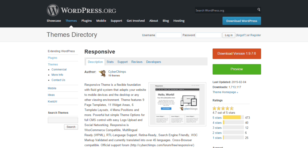 Responsive Free WordPress Themes