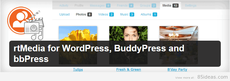 rtMedia BuddyPress Plugin