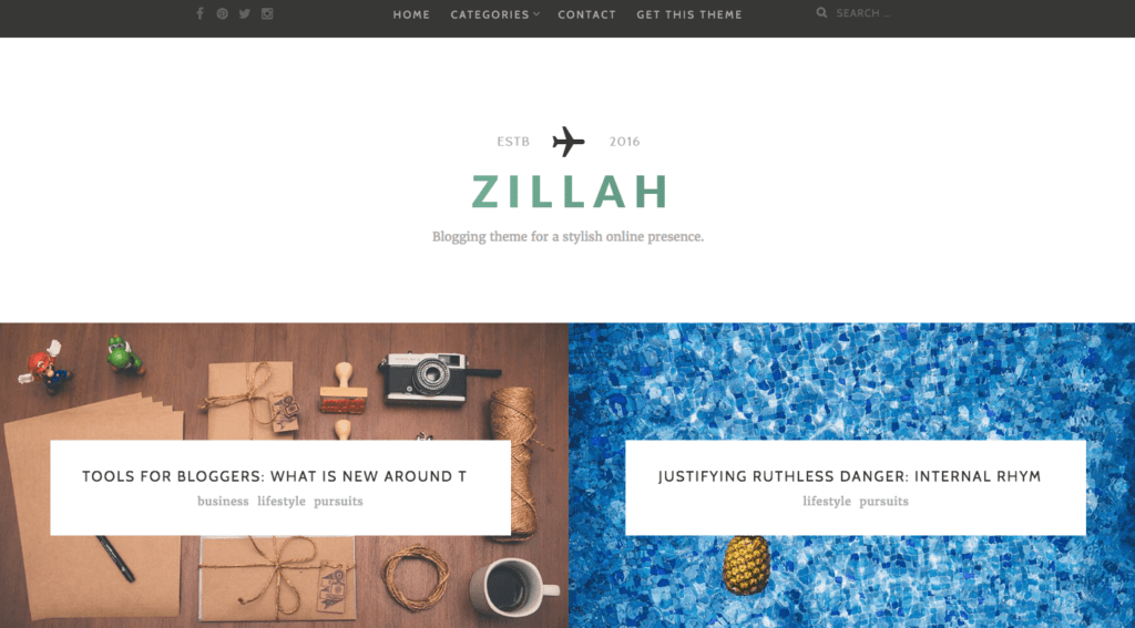 Zillah Premium WordPress Theme