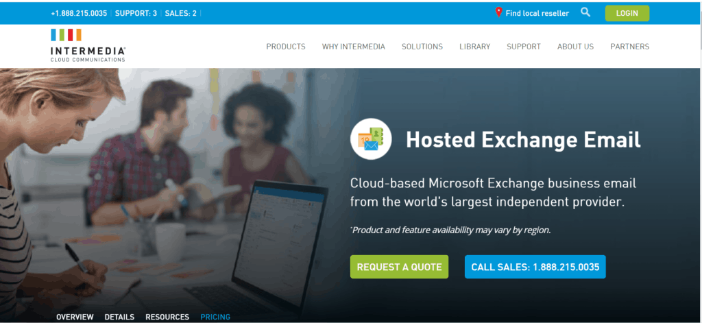 intermedia exchange email hosting