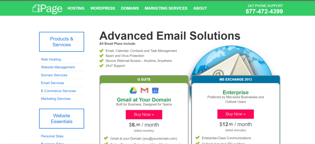 ipage email hosting