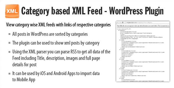 Category-based-XML-feed-Plugin